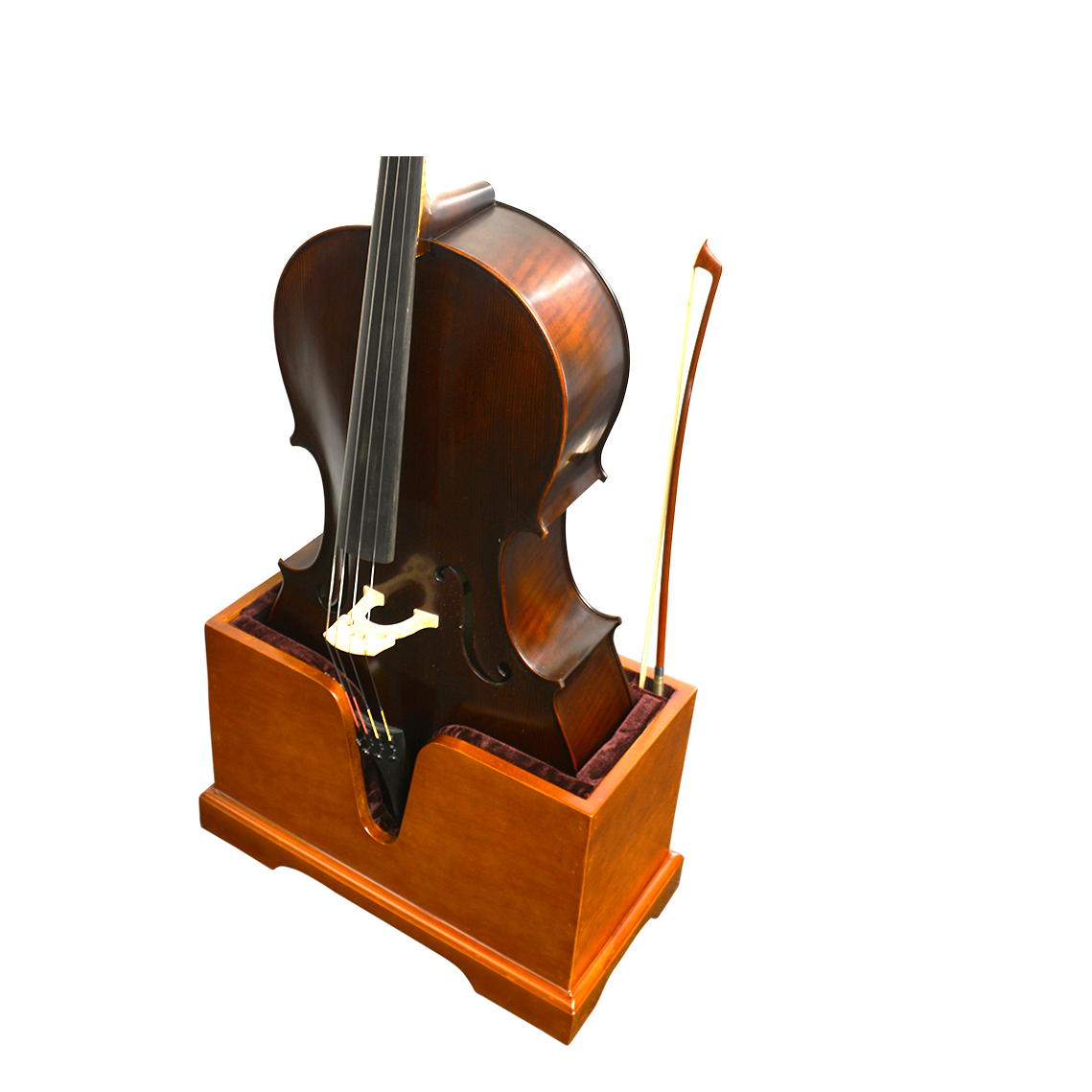 Cello Stand With Bow Holder